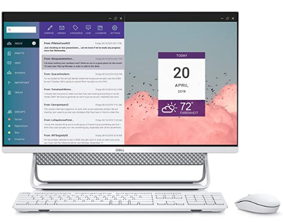 Dell Inspiron 27 AIO, 27 inch, FHD Touchscreen, Intel Core i7-10510U, NVIDIA MX1...